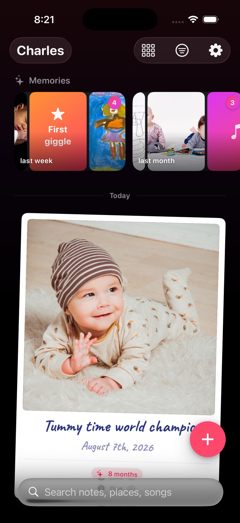 The same feed in dark mode, for the four-in-the-morning feeds